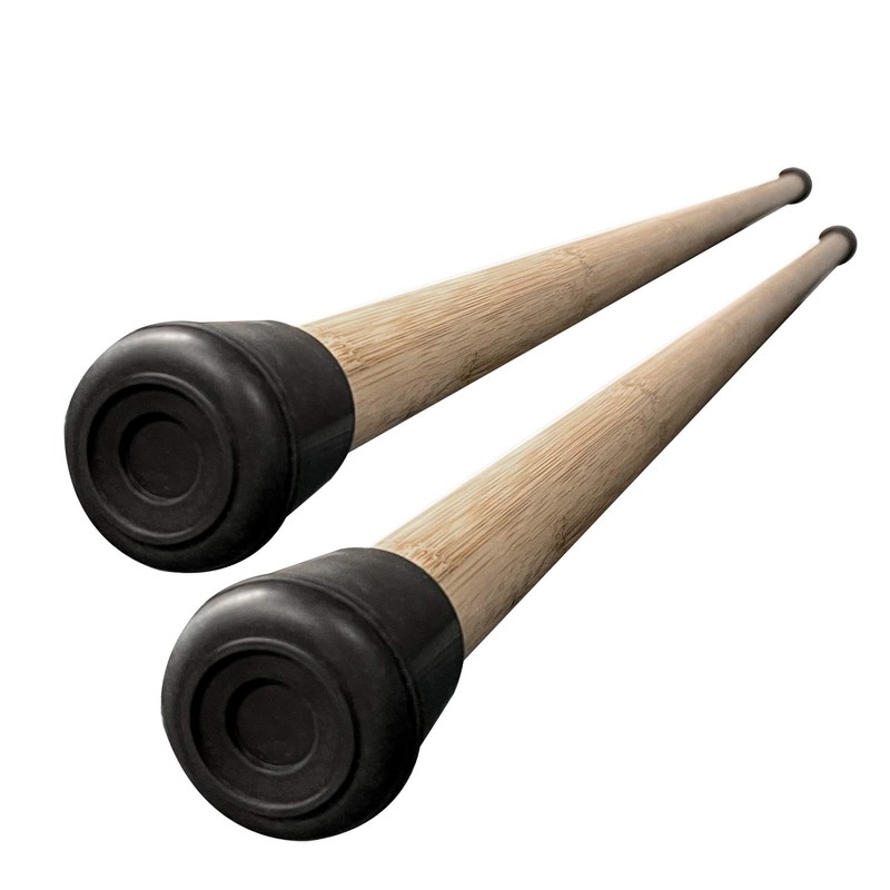 Bamboo Stick 2 PC Combo for Walking, Balance, Strength Training,