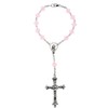 One Decade Auto Rosary made with Rose Water Pink Opalized