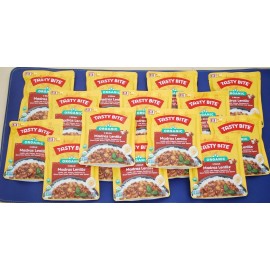 TASTY BITE 16X Tasty Bite Channa, Vegetable Tikka Masala , Bombay Potatoes , Madras Lentils - Madras Lentils