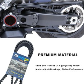 Rear Drive Belt 137T 1" Aramid Belt Compatible with Harley Davidson Sportster XL883 XL1200 XR1200 2007-2022, FLHT/R/X FLTR 2007-2008, Replace 40024-07 40591-07 1204-0061