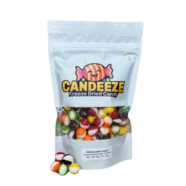 Candeeze Crunchy Candy Duo Pack - Freeze Dried Candy (Rainbow Crunch & Air Crunch) - Normal or Sour: Normal Rainbow + Air Crunch