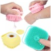 TIKA Silicone Bath Brush w Soap Dispenser-Body Scrubber, Handheld Hygiene