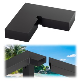 1 Pack Corner Connector for 2"x1" Aluminum Handrail, 100mm x 43.4mm x 18.4mm High Strength POM Connector Handrail Accessories Fits for Deck Cable Railing System