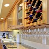 18-Bottle Trimmable Wine Rack Lattice Panel Inserts in Unfinished Solid