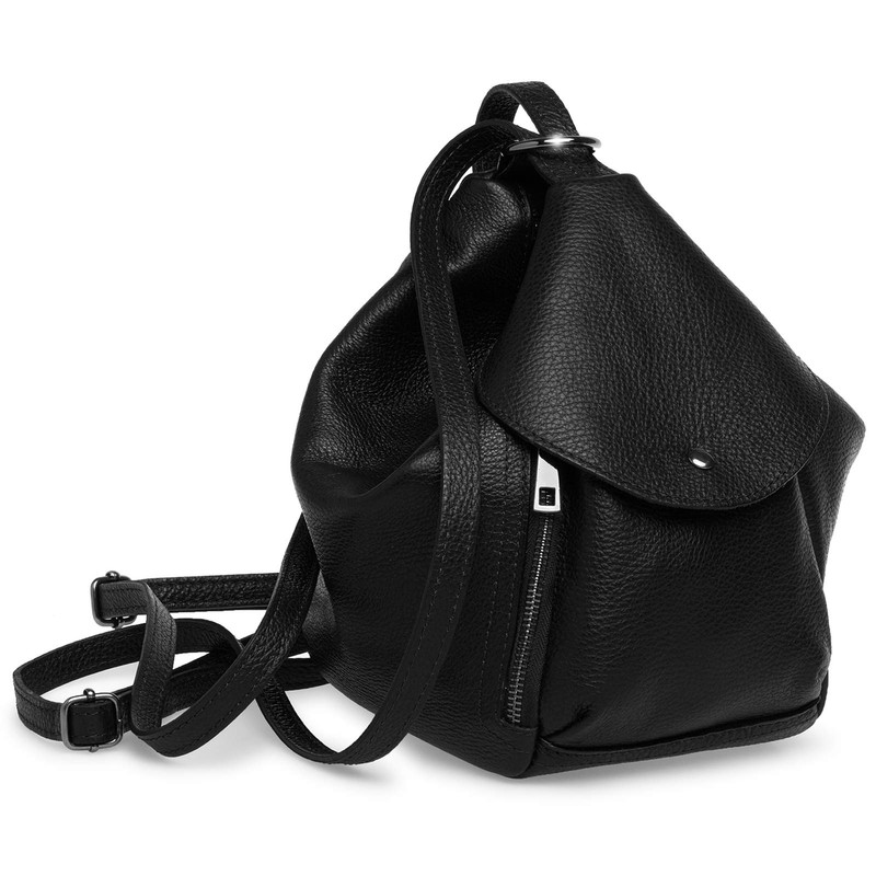 Caspar TL788 Stylish 2 in 1 Leather Backpack Shoulder Bag