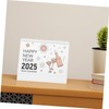 Angoily 2025 Flip Desktop Calendar with Wire Binding Sturdy Monthly