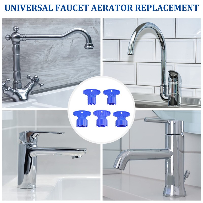 DOITOOL 5PCS Cache Faucet Aerator Wrench Tool for 16.5 18.5