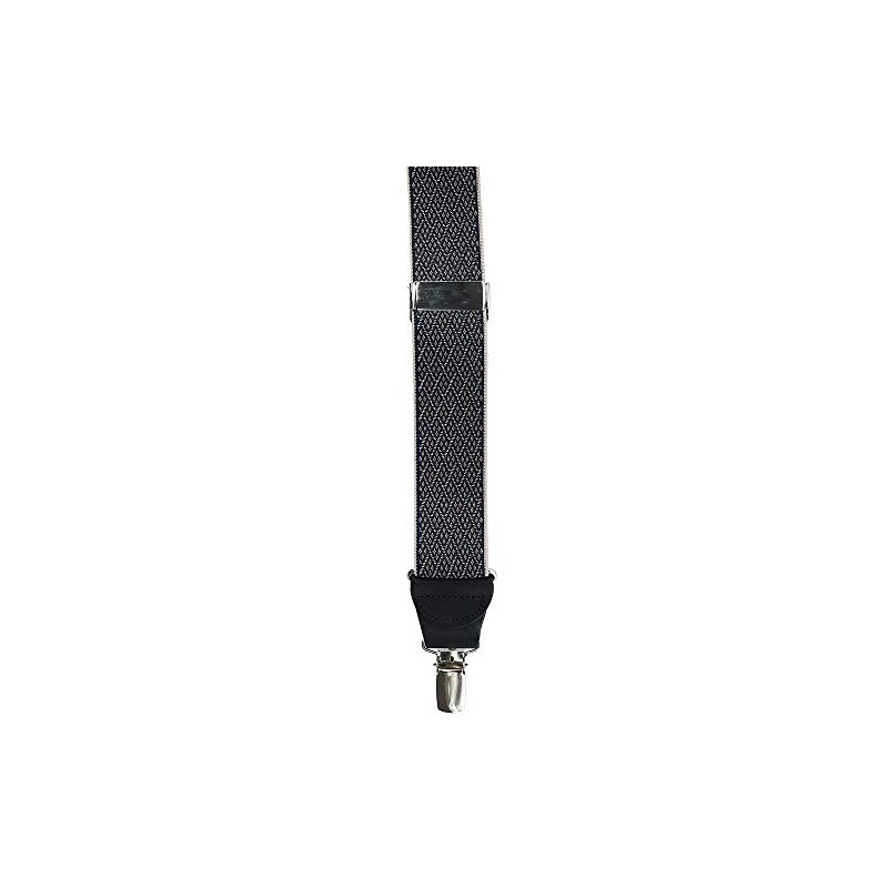 Ascentix Mens Elastic Braces with Criss Cross Diamond Dresses One