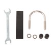 Motorcycle Handlebar Rail Ball Mount Base Kit Phone Holder Fixing