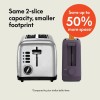 BELLA 2-Slice Slim Toaster, 6 Shade Settings, 10" Slot, 900W