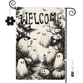 Halloween Garden Flag Ghost 12.5 x 18 Inch