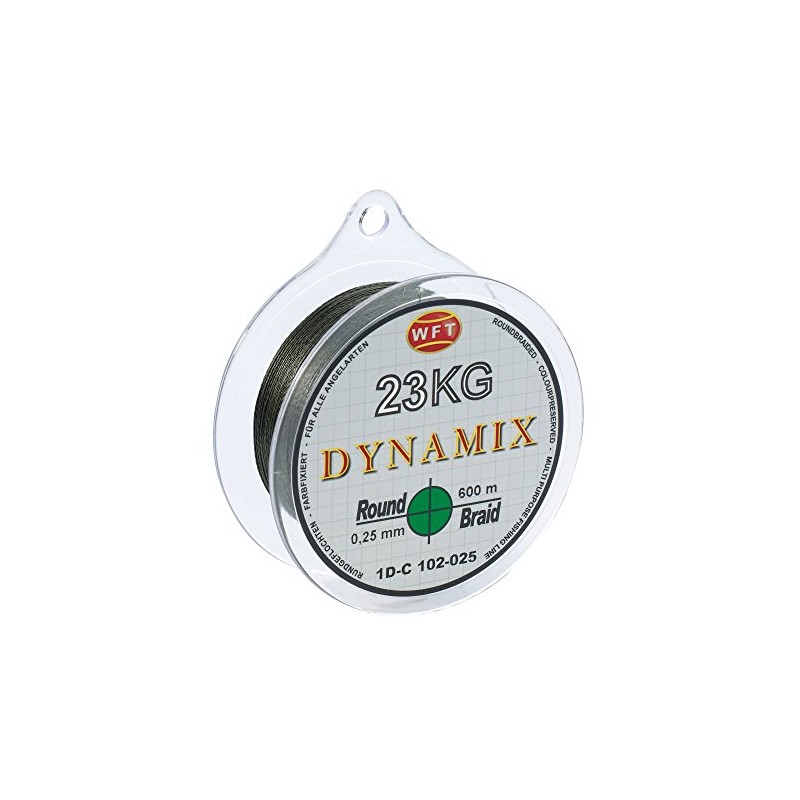 WFT Round Dynamix 600 m Braided Fishing Line, Diameter: 0.25