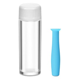 Sarini 4 PCS Contact Lens Remover Inserter Soft Contact Suction Cup Remover With Bottle Without Vent And White Tweezers