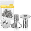 Caianwin 100Pcs M3*8mm Hex Countersunk Bolts DIN7991 Machine Screws 304