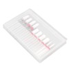 10pcs Nail Art Drill Bits Set Remove Nail Glue Stainless