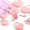 Treasure Chest Padlock,Mini Love Heart Shaped Metal Lock Colorful Diary