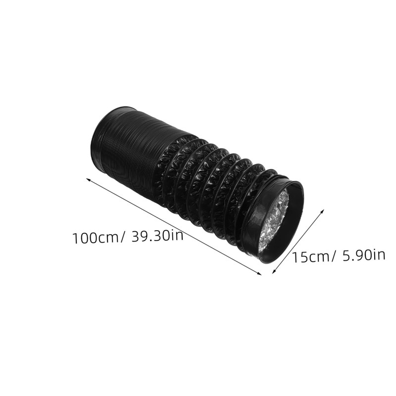 Outanaya Dryer Vent Hose Kit Flexible Foil Ducting with Black