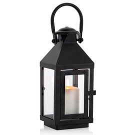 Linternas de jardín Nuptio para velas, portavelas de estilo vintage de 20 cm/7.87 pulgadas de altura, portavelas de metal para Halloween, linternas decorativas colgantes para bodas, Navidad y fiestas