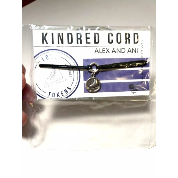 Alex and Ani Charm Bracelet Kindred Cord Ice Skate Adjustable