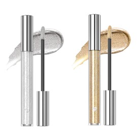 Dyceittdia 2 x Liquid Lipstick, 2.4 g Silver Lipstick and 2.4 g Gold Lipsticks, Non-Stick Lip Gloss, Long-Lasting Colour, Lipsticks6