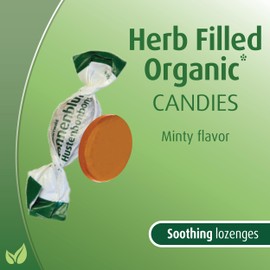 Hubner Tannenblut Herb Filled Organic Candies for Cough, 2.6 Ounce Bag with Approximately 15 Pieces, 9-Pack