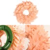 Christmas Door Wreath Artificial Hanging Garland Pink Maple Leaf Wreath