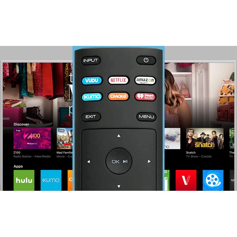 Universal XRT136 Remote Control Works for All Vizio Smart TV