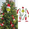 Grinch Arm, Leg, Head Ornament Holders, Christmas Tree Decorations, Set