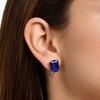 THOMAS SABO Women Ear studs blue stone silver 925 Sterling