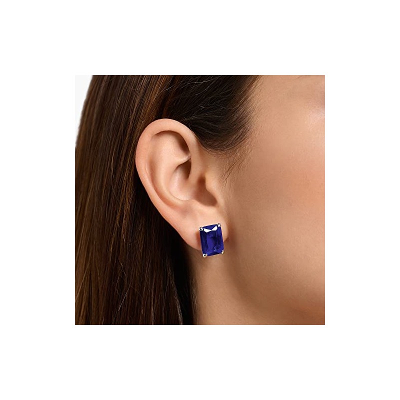 THOMAS SABO Women Ear studs blue stone silver 925 Sterling