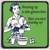 Generic Funny Fridge Magnet M13 Gluten Free Shutting Up, As