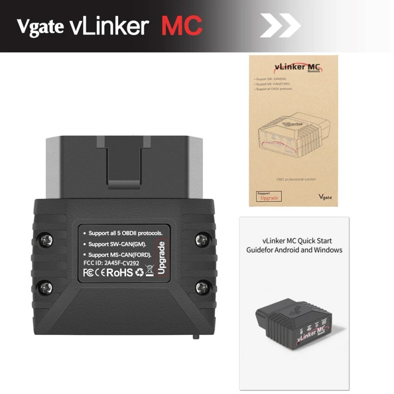 Vgate vLinker MC Bluetooth OBD2 Diagnostic Scanner Tool for Android