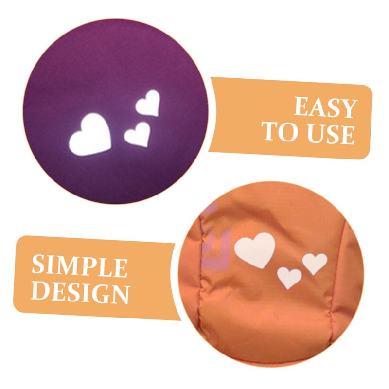 DOITOOL 1 Roll Reflective Heart Pattern Iron Heat Transfer Vinyl