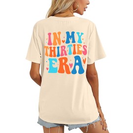 30th Birthday Gifts for Her in My Thirties Era Tshirt Women Vintage 1994 Graphic Tee Thirty Birthday Tops