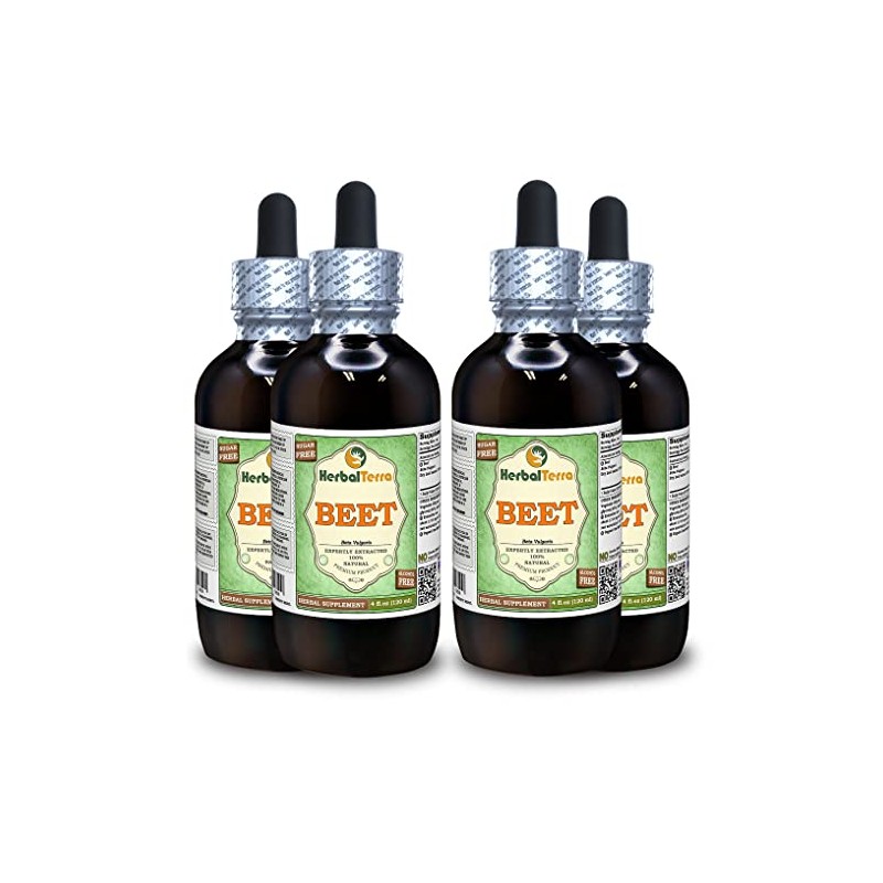 Beet (Beta Vulgaris) Glycerite, Organic Dried Leaves Alcohol-Free Liquid Extract
