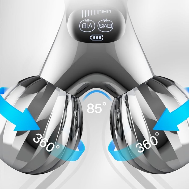 The EMS let a face massager run, 3D face roller