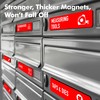 90 PCS Magnetic Toolbox Labels, 82 Pre-Printed & 8 Blanks