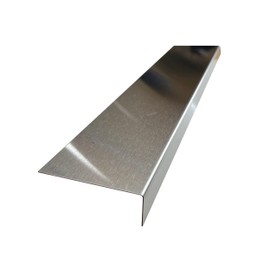 Brushed 304 Stainless Steel Universal Gap Filler Finishing Angle Trim Kit Elements (Outer Finish, 1" x 3" x 30")