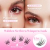 CALAILIS CDD04-MIX Individual Eyelashes, 96 Pieces, DIY Individual Eyelashes for