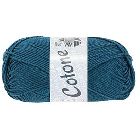 LANA GROSSA Cotone Cotton Basic Yarn Hand Knitting Yarn Made of 100% Cotton 50 g Wool for Knitting and Crocheting 125 m Yarn