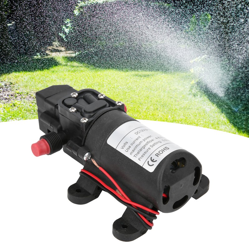 Diaphragm Water Pump Mini 2‑Way Thread Right Outlet 6.0L/MIN 0.9MPA