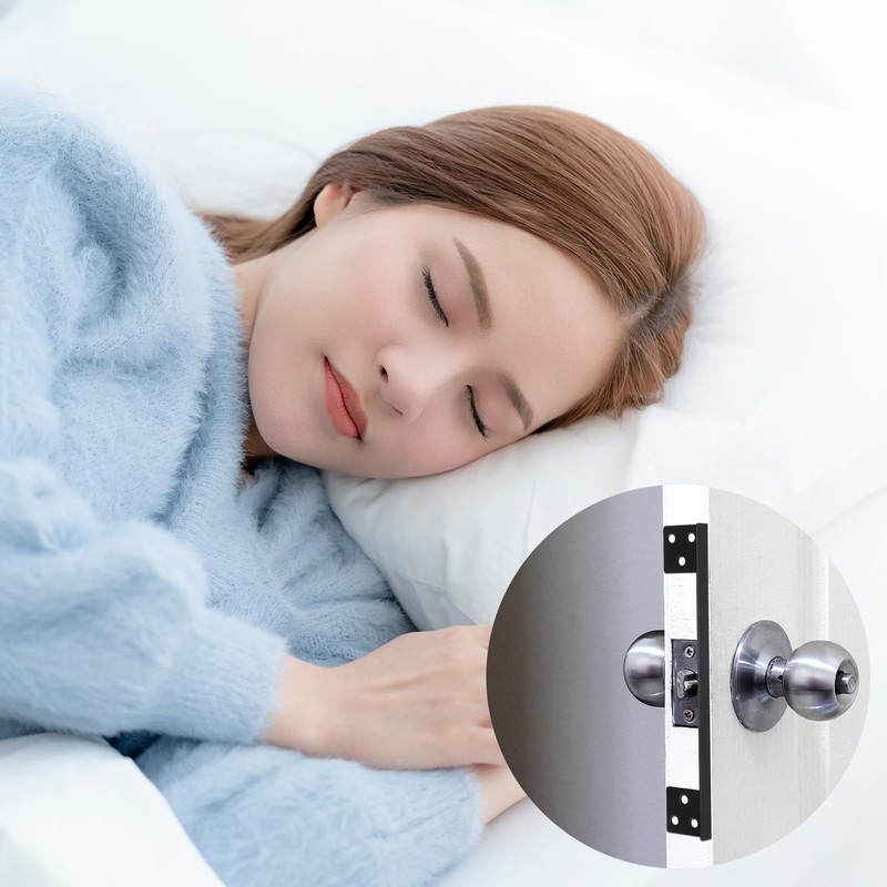 Door Latch Guard Plate, Outswing Door Security Heavy Duty Outswing