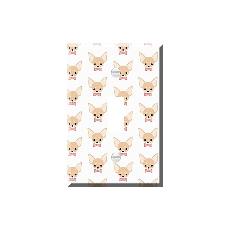 Toggle Wallplate, Single Light Switch Cover Plate - Chihuahua Dog
