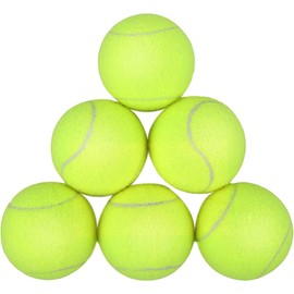 STERUN Tennis Balls with Storage Bag – Thick-Walled Tennis Ball - Toys Sport Ball Perfect for Dogs, Tennis, and Cricket - Pack of 12 and 24 (6)