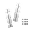 Yeecheng 2PCS Silver 6-Inch Heavy Duty Stainless Steel Piano Hinge,2"