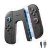 JSAUX Switch 2 Ladegriff für Switch 2, Magnetischer Griffcontroller kompatibel