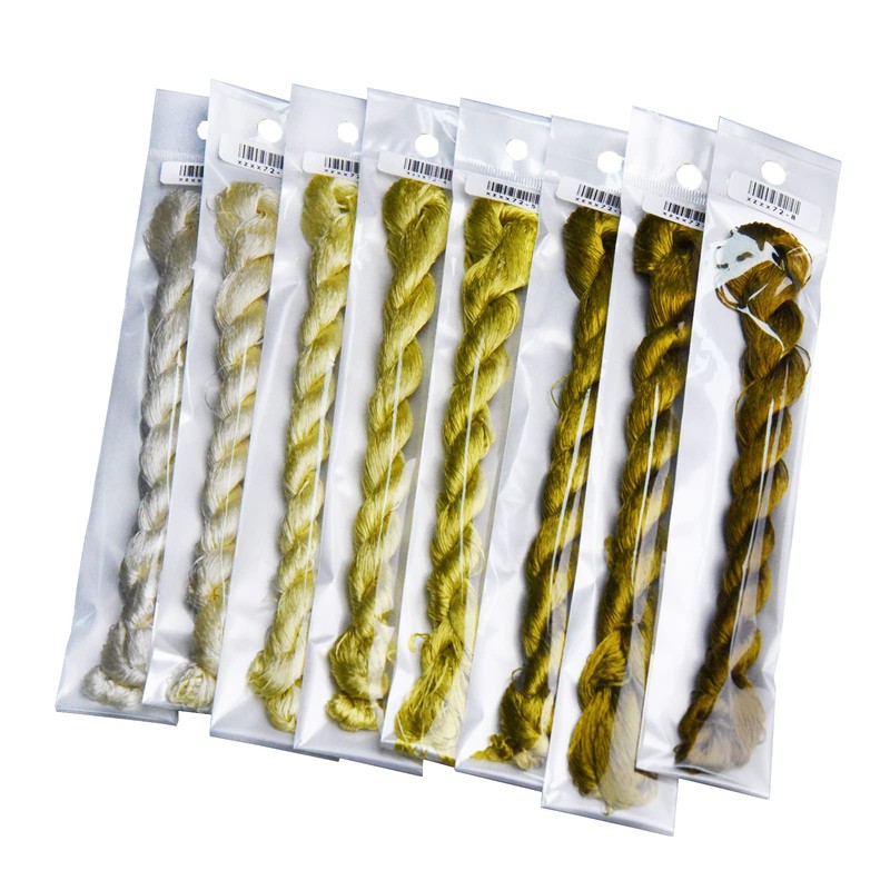 MINGGUXIUYI Natural 100% Silk Thread, Handmade Embroidery Thread, Silk Embroidery