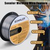 0.035 flux core welding wire, 3 Spools E71T-GS Low Splatter
