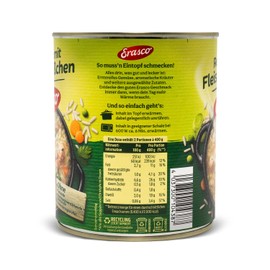 Erasco Rice Pot with Meatballs (1 x 800 g), Ready in Around 5 Minutes - With Lots of Vegetables - No Frills - Simply Delicious