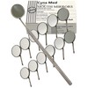 12PK Dental Mirror #4 Front Surface with Handle Stainless Steel